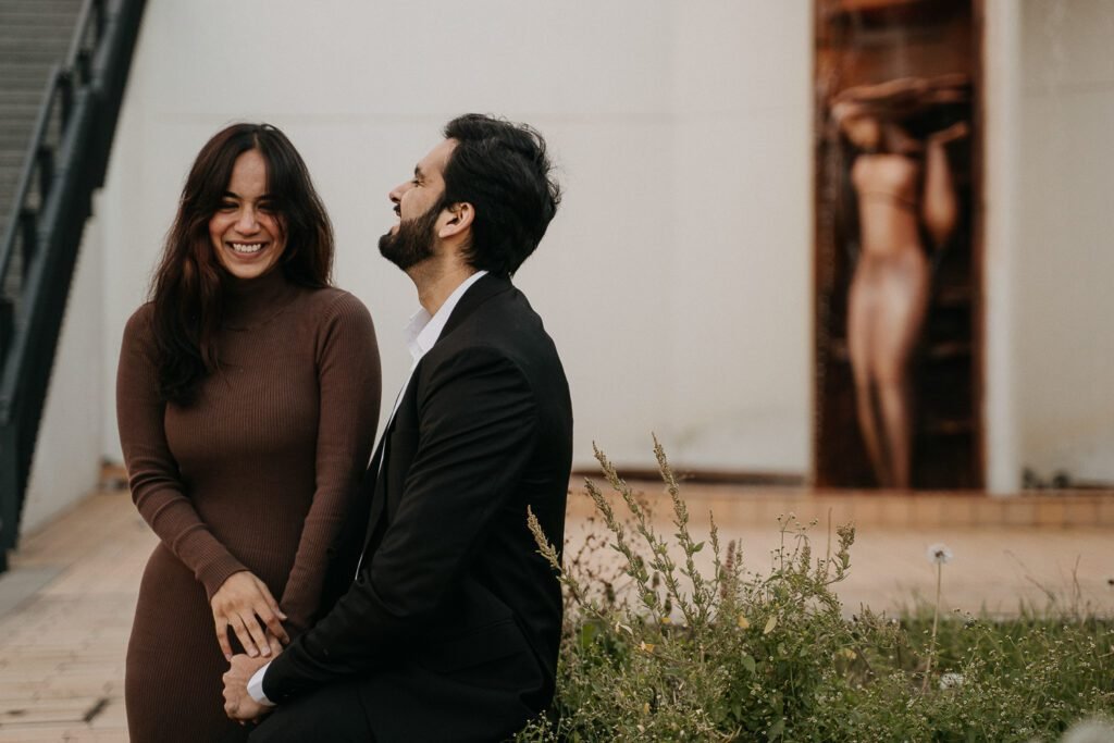 Photosession in Prague, industrial couple photoshoot, photo walk in prague, prague photographer