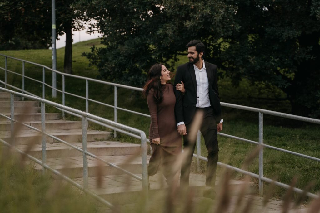 Photosession in Prague, industrial couple photoshoot, photo walk in prague, prague photographer