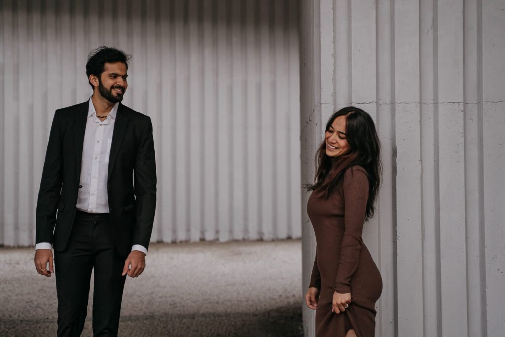 Photosession in Prague, industrial couple photoshoot, photo walk in prague, prague photographer