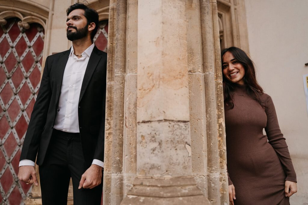 Photosession in Prague, industrial couple photoshoot, photo walk in prague, prague photographer