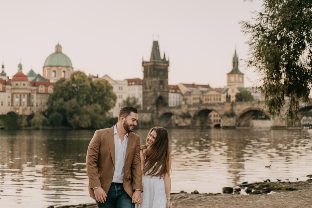 Pre wedding photoshoot in Prague, Prague wedding photographer, surprise proposal engagement, Prague photographer