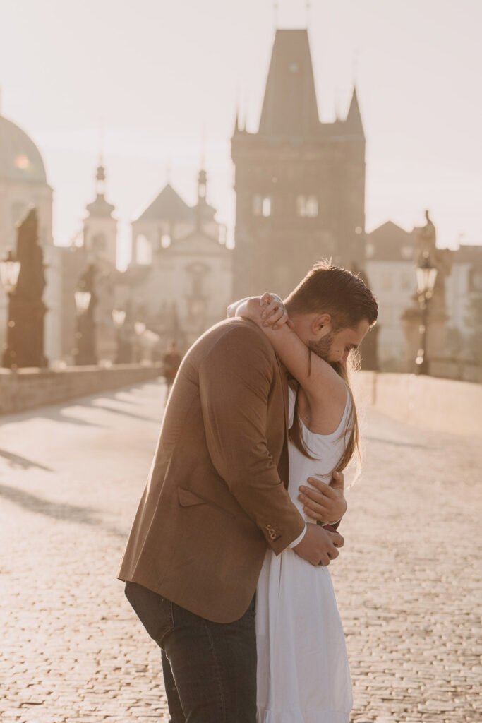 Pre wedding photoshoot in Prague, Prague wedding photographer, surprise proposal engagement, Prague photographer