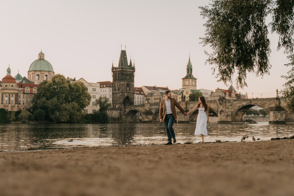 Pre wedding photoshoot in Prague, Prague wedding photographer, surprise proposal engagement, Prague photographer