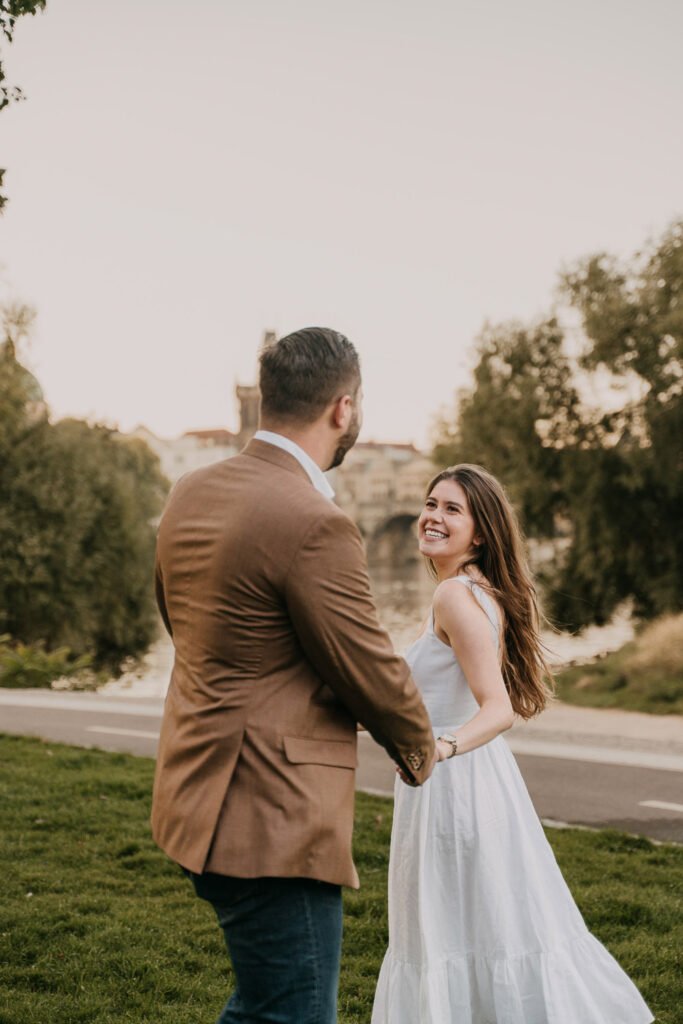 Pre wedding photoshoot in Prague, Prague wedding photographer, surprise proposal engagement, Prague photographer