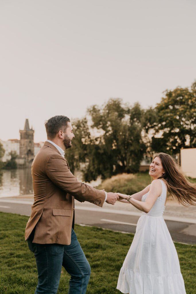 Pre wedding photoshoot in Prague, Prague wedding photographer, surprise proposal engagement, Prague photographer