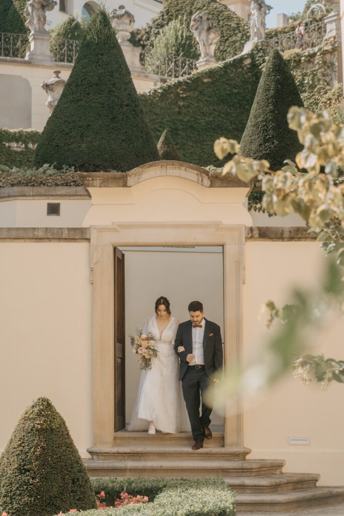 Anastasia & Michal: Wedding in Vrtba Garden, Czech wedding photographer, elopement prague