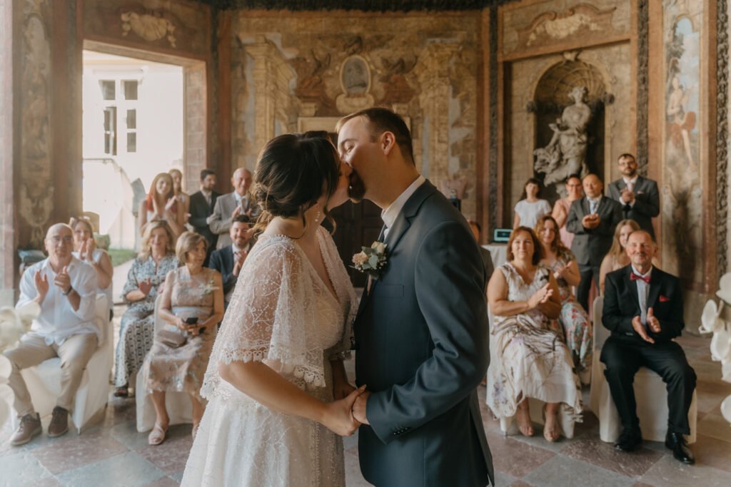 Anastasia & Michal: Wedding in Vrtba Garden, Czech wedding photographer, elopement prague