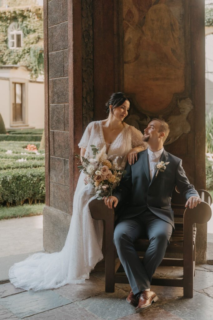 Anastasia & Michal: Wedding in Vrtba Garden, Czech wedding photographer, elopement prague